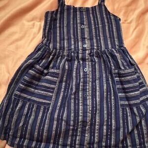 Cat & Jack Blue Striped Sundress, Size 5T